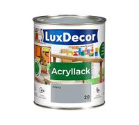 LuxDecor Vernis acrylique 750 ml brillant (20) - Brume matinale - Peinture pour bois - Jouet en métal - Meubles en métal - Fenêtre - Sûr - Jouets pour enfants