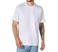 Luxe Abordable T-shirt Tall Tee Long Homme, Coton épais 100% - 260 GSM, Drop Shoulders réduire Col Rond Manches Courtes(Neige-Blanc,S)