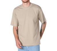 Luxe Abordable T-shirt Tall Tee Long Homme, Coton épais 100% - 260 GSM, Drop Shoulders réduire Col Rond Manches Courtes(Sable Beige,L)