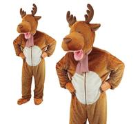 Luxe Adulte Animal Big Head Déguisement Costume Drôle Unisexe Mascot Ferme Livre