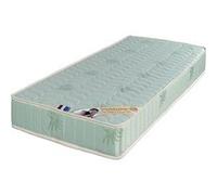 Luxe Aloe Matelas 100x200 Ferme Mousse Poli Lattex Indéformable - Face Laine 100% -Tissu à l'Aloé Vera - 19 cm King of Dreams