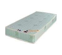 Luxe Aloe Matelas 80x200 Ferme Mousse Poli Lattex Indéformable - Face Laine 100% -Tissu à l'Aloé Vera - 19 cm King of Dreams
