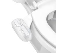 LUXE Bidet NEO 320 Plus - Siège de toilette mécanique à eau chaude avec charnières innovantes EZ-Lift, deux buses et mode autonettoyant à 360° (blanc)