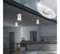 Luxe Couvrir Montage Bas Lampe Argent Projecteur Spot Intérieur Éclairage IP20