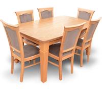 Luxe Designer Salle à manger Set Chaise Table Groupe 7pcs Meubles Groupes Nouveau