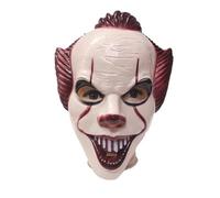 LUXE DIVA Masque de purge d'Halloween effrayant de clown brûlé pour hommes, femmes, enfants, costume de cosplay amusant, accessoire de fête de carnaval et de festival (masque de clown tueur, taille