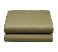 Luxe Drap Plat élégant Confort sans pli 1500 Fils en Coton égyptien de qualité en Drap, Double/Twin Taille XL, Sage