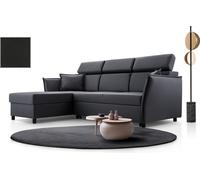 Luxe, grand meuble de salon pratique Canapé-lit, appuie-tête réglable Canapé-lit Canapé d'angle avec fonction sommeil et coffre de lit 198x127 cm, Canapé Mise en page gauche Taille 227x161 cm Graphite
