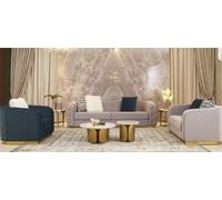 Luxe Hôtel Meubles Fauteuil Canapé Rembourré Salon Canapé Trois Places