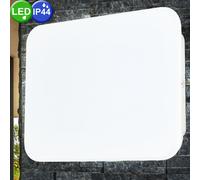 Luxe LED Extérieur Zone Mur Lampe Terrasse Luminaire Aluminium de Jardin Blanc
