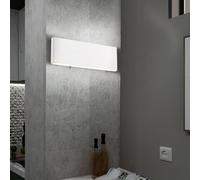 Applique murale à LED Luminaire Aluminium Opale Interrupteur Blanc Chambre à Coucher Couloir