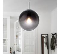 Plafonnier pendule design chambre à coucher lampe boule suspendue en verre dans un ensemble comprenant des ampoules LED