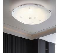 Plafonnier LED verre salle à manger éclairage chrome couloir spot lumière blanc Globo 4041463