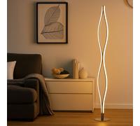 Luxe LED Support de Lampe Sommeil Chambre Spot Récolte Beistell Aluminium Annelé