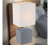 Luxe LED Table Lampe Céramique la Vie Ess Chambre Beistell Récolte Tissu Visière