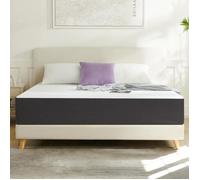 Luxe Matelas 160x200 - Épaisseur 26cm - Mousse à Mémoire de Forme - Confort Mi-Ferme - Développé & Produit en Europe (Blanc+Gris)