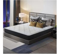 Luxe Matelas mémoire de forme et ressorts ensachés - 160x200 cm Memo - épaisseur 20cm- 8 zones de confort mousse mémoire adaptative