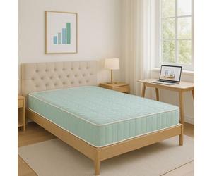 Luxe Matelas Trs Ferme Mousse Poli Lattex Indformable - Face -Tissu - epaisseur 19 cm 90x190 cm