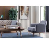 Luxe Salle de séjour moderne Set 4pcs. 4 places Fauteuil Table basse Meuble Nouveau