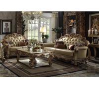 Luxe Salon Set Canapé 3 places Fauteuil Table basse Classique Meubles