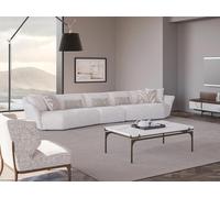 Luxe Set 2pcs Salon Canapé cinq places textile Canapé Aménagement Table basse