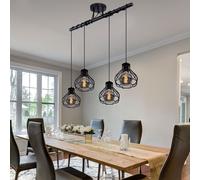 Luxe Suspendu Lampe Suspendue Bâton Cuisines Éclairage Cage Lampe Spot Noir