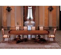 Luxe Table de salle à manger Grande table de salle à manger en bois brun Tables XXL