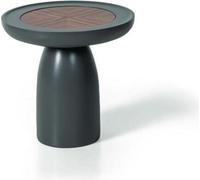 Luxe Tables d'appoint Gris Tables rondes Meubles de style moderne Salon