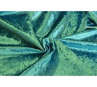 LUXE VELOURS MARBRE VELOURS TISSU matière - aqua bleu - bleu, 1Mtr 150cmx100cm
