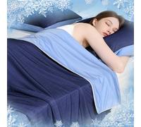 Luxear Couverture Rafraichissante Été, Couette sans Housse 150x200cm,Bleu | Arc-Chill 3,0 Refroidissement avec Technologie Sentiment Froid à Double Face pour Lit Adulte Bebe Enfant Voyage Voiture