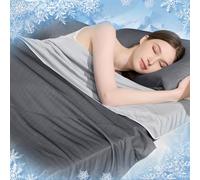 Luxear Couverture Rafraichissante pour Été, Couette sans Housse Arc-Chill 3,0 Refroidissement avec Technologie Sentiment Froid à Double Face pour Lit Adulte Bebe Enfant Voyage Voiture 150x200cm, Gris