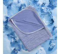 Luxear Couverture Rafraichissante pour Été, Couverture avec Technologie Sentiment Froid, Plaid Doux Léger pour Canapé Fauteuil Adulte Bebe Enfant Chien Voyage Voiture, 200 x 220 Cm, Bleu