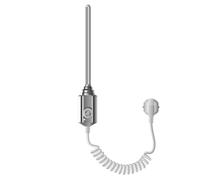 LuxeBath Elément Chauffant Électrique 300W, Chrome, Thermostat pour Radiateur de Salle de Bain, Régulateur de Température Électronique, Thermoplongeur avec Prise de Courant pour Sèche-Serviettes