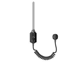 LuxeBath Élément Chauffant Noir 1200W pour Radiateur de Salle de Bain, Résistance Électrique avec Thermostat, Régulateur de Température, Cartouche Chauffante pour Sèche-Serviette, Prise de Courant