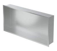 Niche de Douche Encastrée Murale, 60x30x10cm, en Acier Inoxydable, Argent,