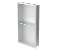 LuxeBath Niche de Douche Encastrée Murale Double, 30x60x10 cm, en Acier Inoxydable, Douche