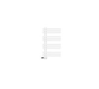 LuxeBath Radiateur de Salle de Bain Iron EM 600x1000 mm Blanc Raccord Central au Bas avec