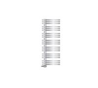 LuxeBath Radiateur de Salle de Bain Iron EM 600x1600 mm Chrome Raccord Latéral au Bas avec