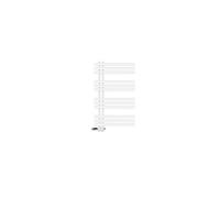 LuxeBath Radiateur Design Iron EM 600x1000 mm Blanc Raccord Central au Bas avec Garniture
