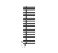 LuxeBath Radiateur Électrique de salle de bains en acier Iron EM 500x1600 mm sèche-serviettes Anthracite avec Élément chaufant 900W