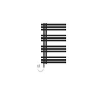 Radiateur de Bain Iron EM 600x1000 mm Noir Mat Design Panneau Plat Raccordement