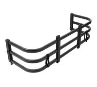 Luxebough Rallonges de lit pour camions, rallonge de lit de camion réglable avec support d'attelage, rallonges de hayon rétractables pour camionnettes, construction en aluminium, design rabattable