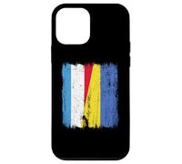 Luxembourg Ukraine Demi Drapeau Luxembourgeois Ukrainien Coque pour iPhone 12 Mini