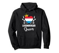 Luxembourger Queen Luxembourg Flag Proud Luxembourger Woman Sweat à Capuche