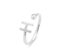 LUXENTER Bague Alphabet en argent sterling 925