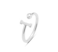 LUXENTER Bague Alphabet en argent sterling 925