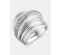 Luxenter Bague 'Aslor' gris argenté, Taille 54