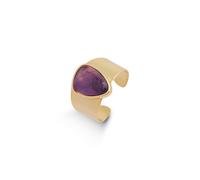 Luxenter Bague en améthyste naturelle plaquée or jaune 18 carats - Sheak