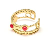 LUXENTER Bague Fatin finition or 18 carats