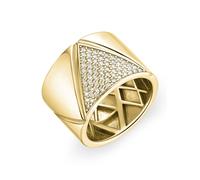 Luxenter Bague 'Suki' or / transparent, Taille 56